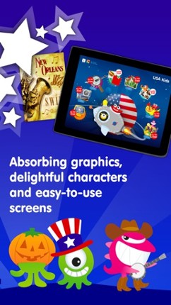 USA for Kids - Games &amp; Fun with the U.S. Geography screenshot
