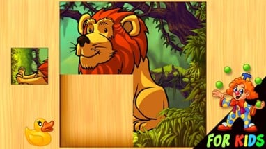 Wild Animals Puzzle – For Kids Image