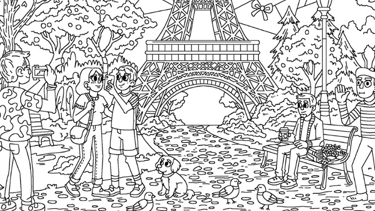 100 Cats Lost In World Find & Color screenshot