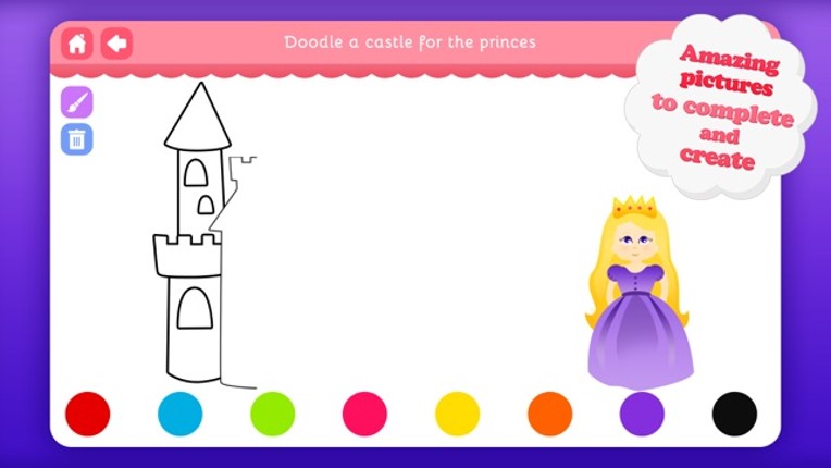 Doodle Fun for Girls - Draw &amp; Play with Princesses Fairies and Mermaids Image