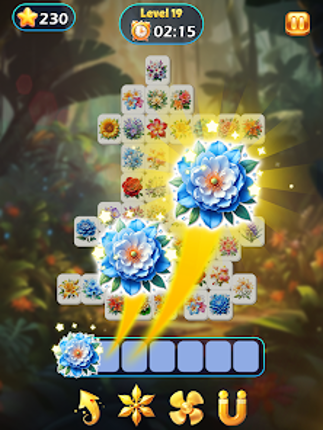 Mystical Flower - Match Tiles screenshot