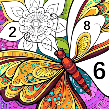 Tangle Color by Number Book Image