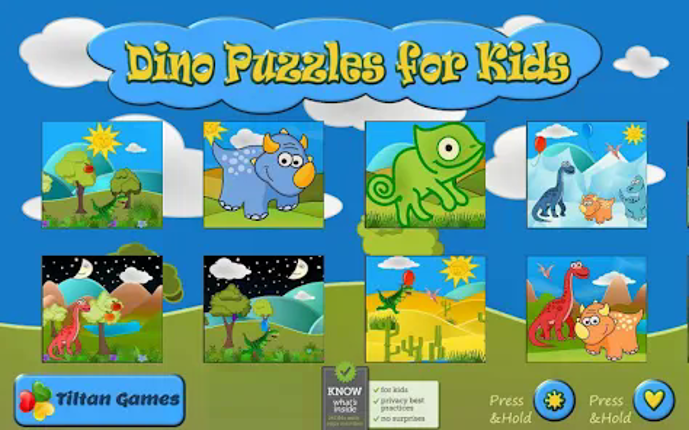 Dino Puzzle Kids Dinosaur Game screenshot