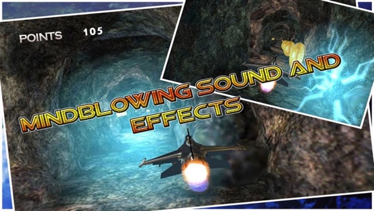 Jet Fighter Racer - Amazing cave runner : fully free racing game screenshot