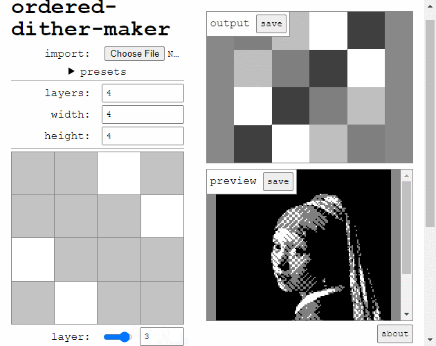 Games like ordered-dither-maker