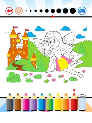 Princess Art Coloring Book - for Kids Image