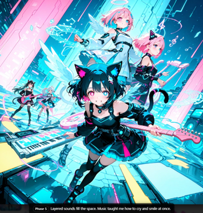 PrismCat Memory — Visual Interactive Poem screenshot