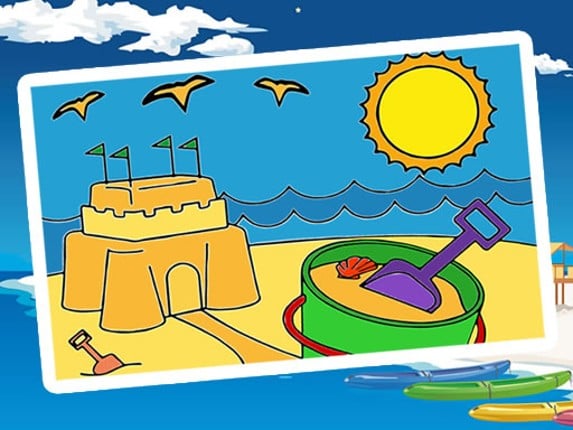 Summer Coloring Pages Game Cover