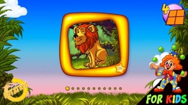 Wild Animals Puzzle – For Kids Image