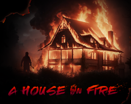 A house on fire Image