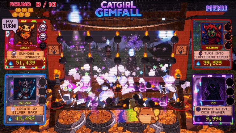 Catgirl Gemfall screenshot