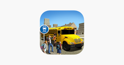 City High School Bus Driving Image