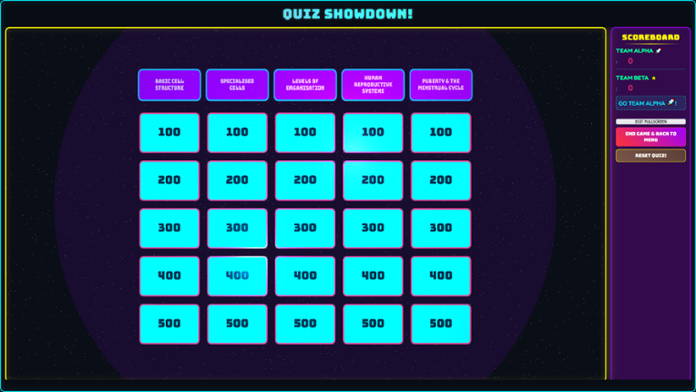 Classroom Resource Game - Quiz Game - Create a Quiz Image
