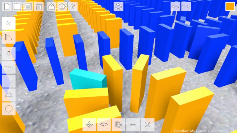 Domino Effect: Build and Topple screenshot