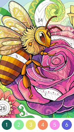 Tangle Color by Number Book screenshot