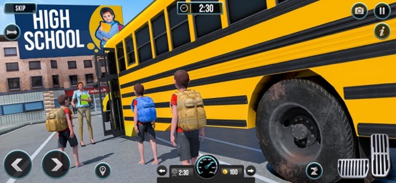 High School Bus Driving 2023 screenshot