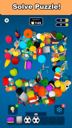 Match Tile 3D - Find Triple Image