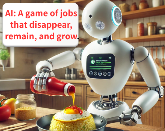 AI: A game of jobs that disappear, remain, and grow. Image