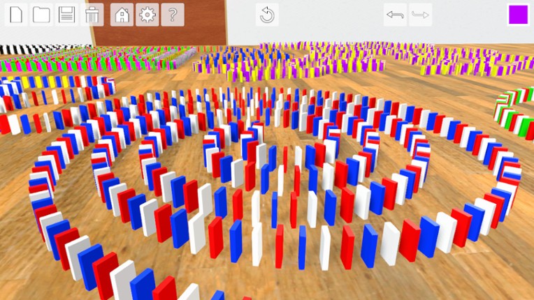 Domino Effect: Build and Topple screenshot