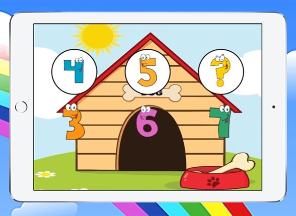 Find missing numbers learning games for kindergarten Image