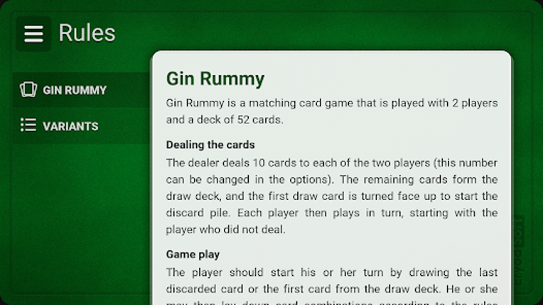Gin Rummy screenshot