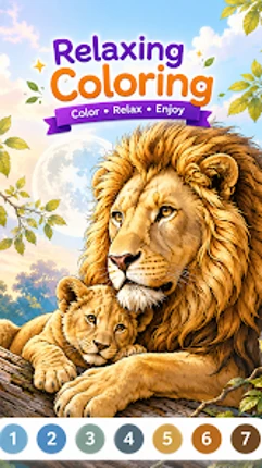 Coloring Game: Color by Number Image