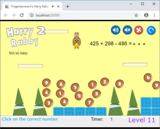 HarryRabby2 Addition and Subtraction questions with large numbers FREE Image