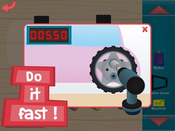 Kids RC Toy car mechanics Free Game for curious boys and girls to look, interact, listen and learn screenshot