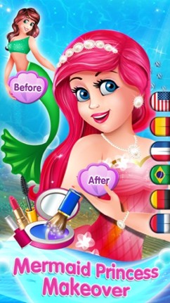 Mermaid Princess Makeover -  Dress Up, Makeup & eCard Maker Game screenshot
