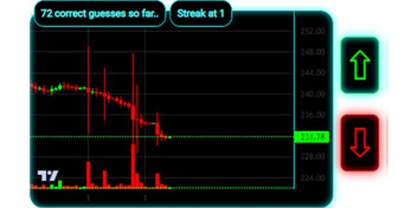 Prediction Widget – Interactive Trading Game for Fintech & Education Image