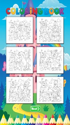 Princess Art Coloring Book - for Kids screenshot