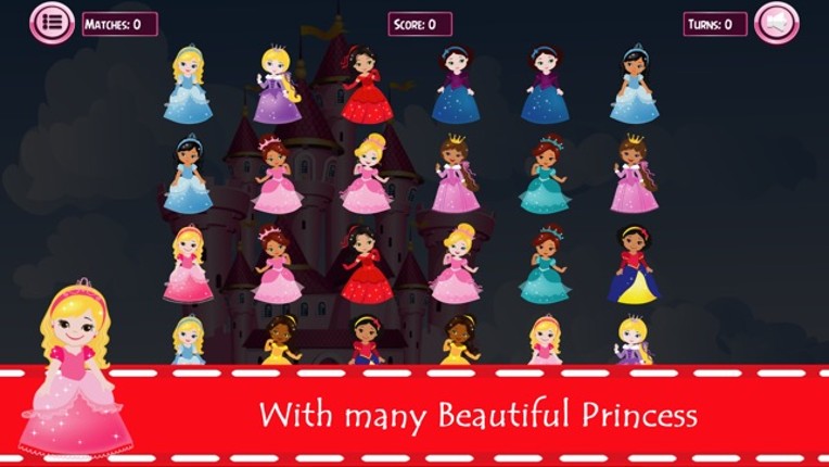 Princess Matching Remember Puzzles Games For Kids screenshot