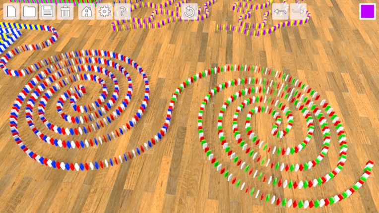 Domino Effect: Build and Topple screenshot