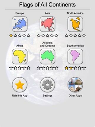 Flags of All World Continents screenshot