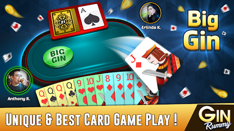 Gin Rummy Offline Card Game Image