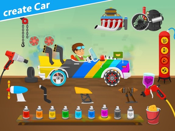 Racing cars game for kids 2-5 screenshot