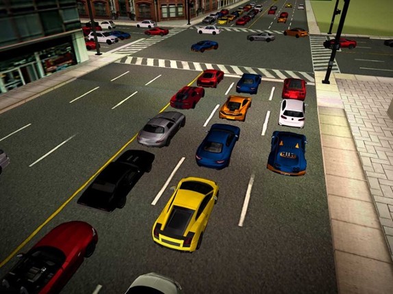 Sport Car Traffic Driving Image