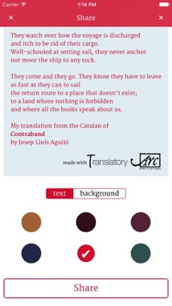 Translatory – translate poetry for fun! screenshot