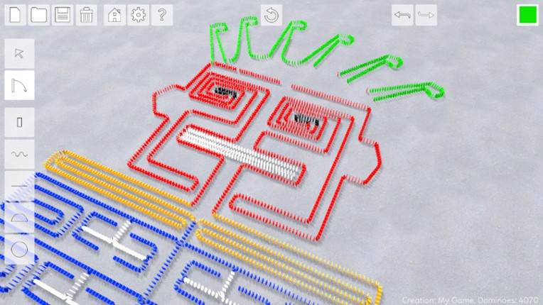 Domino Effect: Build and Topple screenshot