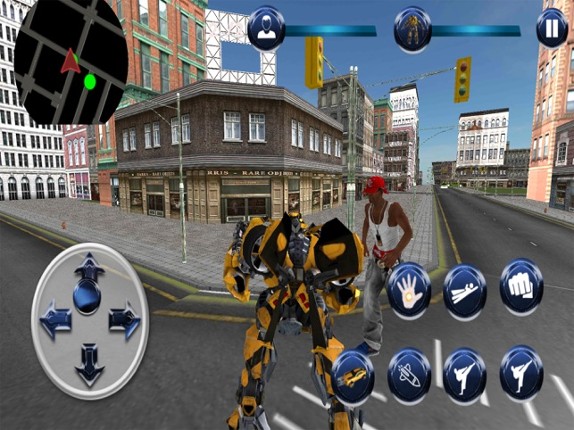 Future Flying City Robot Image