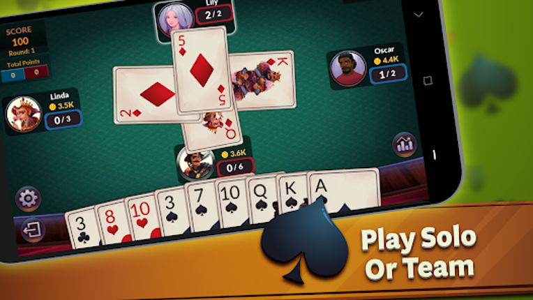 Spades - Offline Card Games screenshot