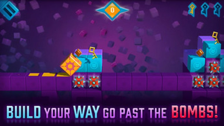 Build Way 3D Arcade retro cube runner puzzle game Image