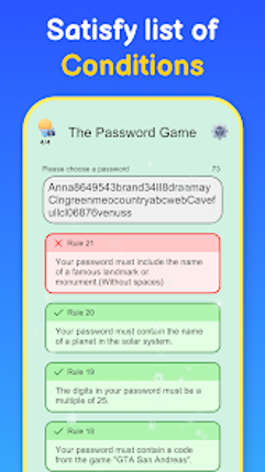 The Password Game screenshot
