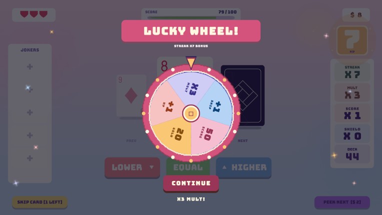 Hi-Lo: Card Roguelike screenshot