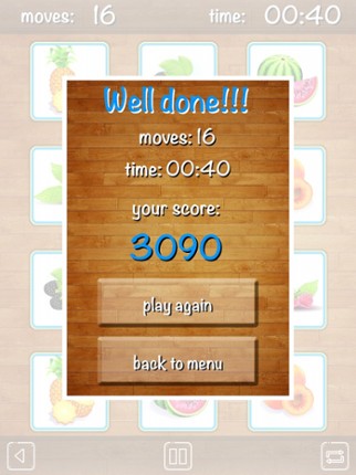 Memory Match train brain game screenshot