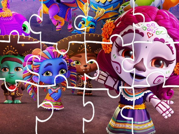 Super Monster Halloween Jigsaw Game Image