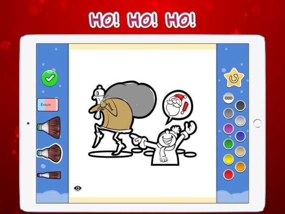 Coloring Your Santa Image