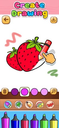 Fruits Coloring &amp; Drawing screenshot