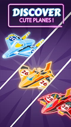 Merge Planes Neon Game Idle Image