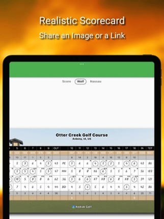 Kodiak Golf: Scorecard + GPS Image